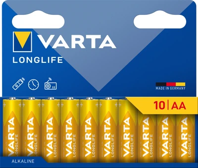 Батарейка Varta LONGLIFE AA PACK10 (4106101761)