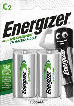Аккумуляторы Energizer Recharge Power Plus C 2500 mAh 2 шт (7638900138740)