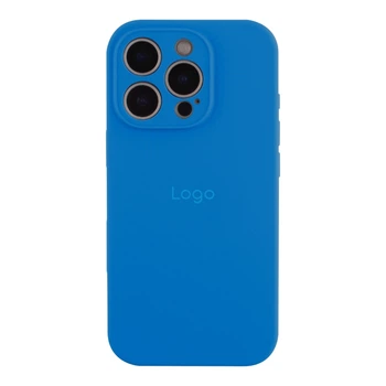 Чохол Silicone Case Full Size with Frame для iPhone 16 Pro Max 03.Royal Blue