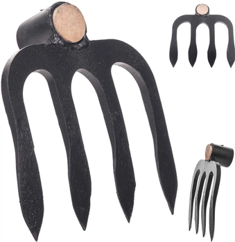 Кованая мотыга с 4 зубцами без ручки Kadax Husby K12159
