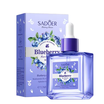 Сыворотка для лица увлажняющая Sadoer Blueberry с черникой, 30 мл