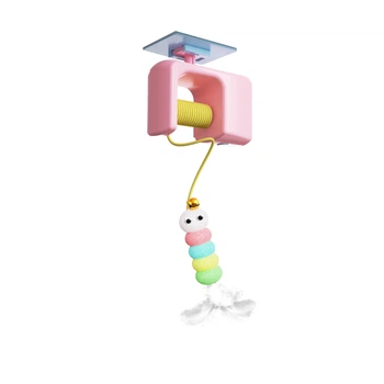 Интерактивная игрушка для кота с автоматическим движением и присоской Pet Toy Ball