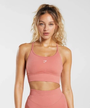 Спортивный топ для фитнеса женский Gymshark 194784 XL Коралловый (2200005144350)