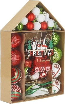 Набір ялинкових кульок Springos CA1201 4-11.5 см 74 шт (5907719462066)