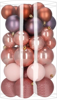 Набір ялинкових кульок Springos CA1527 7/8/9 см 40 шт (5908455303187)