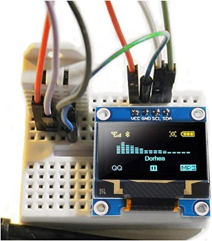 Дисплей OLED SSD1306 I2C 4pin 0.96" 128x64 графічний для Arduino синьо-жовтий