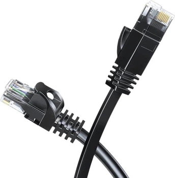 Патч-корд ESSAGER TopSpeed RJ-45 Cat6 STP 1Гбит/с Flat Cable 15m Black (EXCWXB-JSE01)