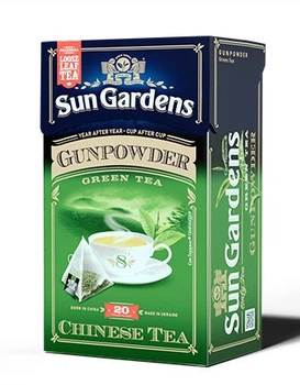 Чай зелений Gunpowder (пiрамiдка),20х2г Sun Gardens