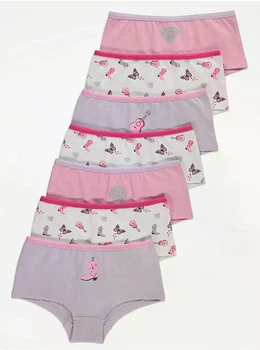 Комплект коротких трусів George для дівчинки 575/5751/0839 7штук 146-152см кольорові