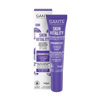 БІО-Сироватка для шкіри навколо очей проти зморшок Skin vitality розгладжуюча SANTE 15 мл 4025089000372