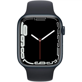 Смарт-годинник Apple Watch Series 7 GPS, 45mm, Midnight, Midnight Sport Band (Grade C) - Б/В