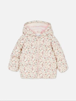 Куртка для девочки молочная цветочный принт Primark 92см (400012298)