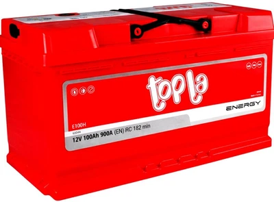 Автомобильный аккумулятор Topla 100Ah/900A/ R+ 12V 353х175х190 R+