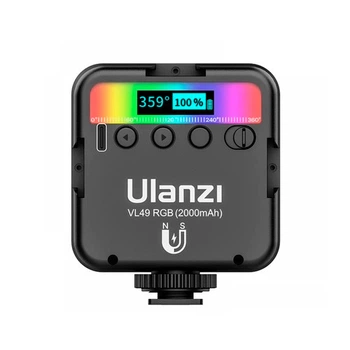 Накамерне LED-світло Ulanzi VL49 RGB, фотосвітильник 2000мАг, магнітне кріплення 1/4 (IN-636904)