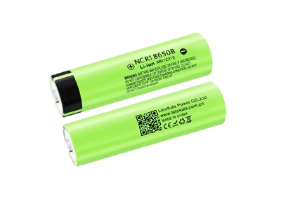 Аккумулятор 18650 LiitoKala NCR18650B 34B-JT 3400mAh, Li-Ion для фонарей, с клеммным выступом