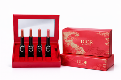 Подарочный набор мини губных помад Dior (Диор) Rouge Dior 5×1,6 г — оттенки 226 Daring Blush Shine, 120 Iconic Rose Shine, 390 Redwood Star Shine, 168 Copper Attraction Shine, 550 Red Shock Shine