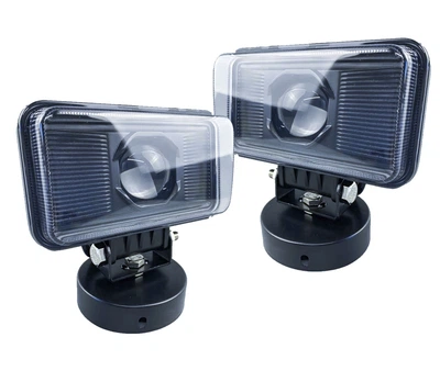Противотуманная фара на бампер, кенгурятник, линзованая четкая СТГ, LED 50W ближний, дальний