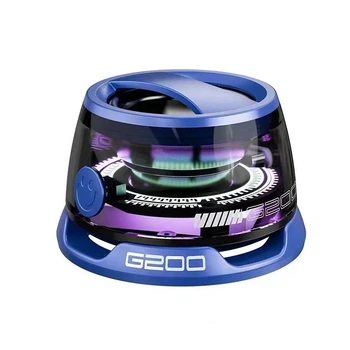 Беспроводная колонка G200 Outdoor Magnetic Bluetooth 5.3 Speaker Wireless Portable Mini Travel with RGB Color Light and Phone Holder for Ios, TWS, IPX5, 7h, PURPLE-BLACK