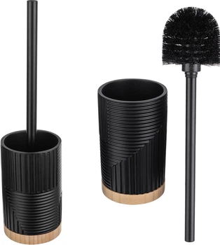 Йоржик для унітазу Kadax Lunel круглий Чорний (K10208)