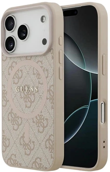 Панель Guess 4G Ring Classic Logo MagSafe для Apple iPhone 17 Pro Pink (3666339491024)