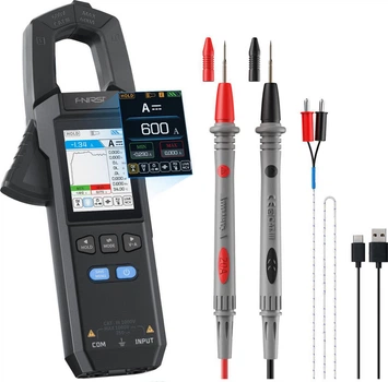 Мультиметр цифровой (Токовые клещи) FNIRSI DMC-100 600A AC/DC TRMS USB TypeC (43561)