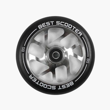 Колесо для трюкового самоката Best Scooter SKL-3963/120 (Ø120 мм, PU, підшипник ABEC-9, СРІБЛО)