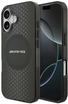 Панель AMG Double Layer Transparent Graphics MagSafe для Apple iPhone 17 Black (3666339541507)