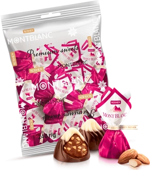 Цукерки Roshen Mont Blanc з подрібненим мигдалем 1 кг