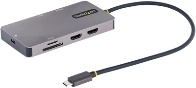Stacja dokująca Startech USB-C 100W PD / 2 x HDMI 4K 60Hz / 2 x USB-A / GbE/ SD / MicroSD (120B-USBC-MULTIPORT)