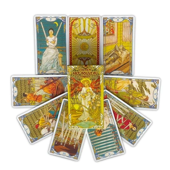 Карты Таро Золотое таро Райдера Уэйта Ар Нуво (Golden Art Nouveau Tarot)