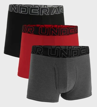Трусы UA PERFORMANCE COTTON - SOLID 3 3PK черный, серый Мужчины XL 1383891-025