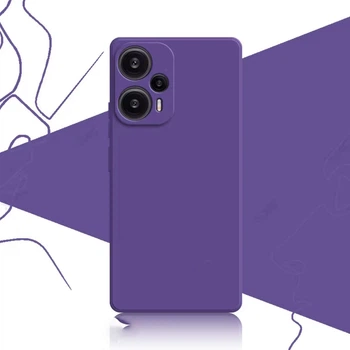 Силиконовый чехол Soft Touch для Xiaomi Poco F5 Фиолетовый