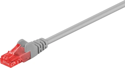 Patchcord Goobay CAT 6-0025 U/UTP 0.25 m Grey (4040849725722)