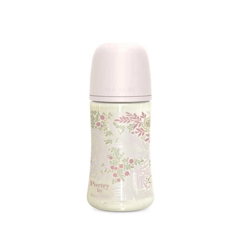 Пляшечка Suavinex Poetry 270 мл M середній потік +3м, pink 308969