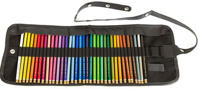 Олівці кольорові Koh-i-Noor Progresso 3800 Polycolor 36 кольорів в чорному чохлі (8593539321682)
