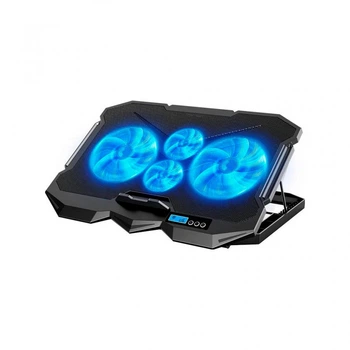 Подставка для ноутбука IceCoorel 10-17", 2*125mm + 2*70mm 2600 RPM, 385x280x28mm, Black (K22) (18572)