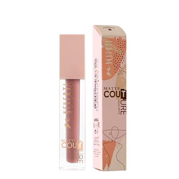 Помада для губ матова Neverti MATTE COUTURE LIQUID (NP804), 108 Pure Silk Темно-бежева