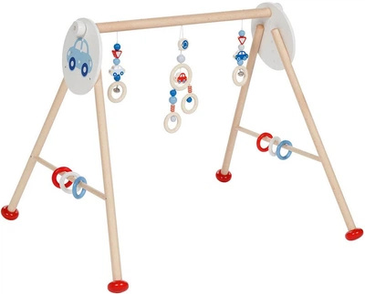 Освітній стенд для немовлят Goki дерев’яний з машинками 5220417 (4013594652001)