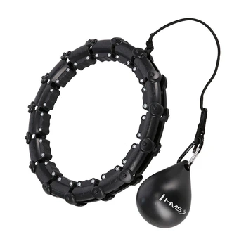 Хула-хуп з тягарцем PlusSize HMS HHW11 60-126 см, чорний