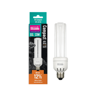 ARCADIA D3+ COMPACT E27 BULB 12% 23 WATT (R2100275) ультрафіолетова лампа для рептилій