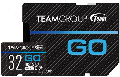 Карта памяти Team microSDHC class10 UHS-1/U3 Go R90/W45MB/s SD adapter 32Gb