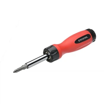 Отвертка 4 в 1 с двусторонними насадками, Cr-V INTERTOOL VT-1008