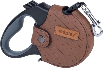Автоматичний повідець для собак Amiplay Infini New York L 5 м Коричневий (5907563271913)