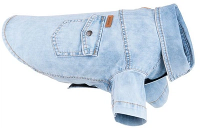 Koszula dla psów Amiplay Denim 40 cm Błękitna (5907563277175)