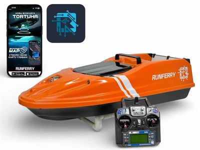 Короповий кораблик Runferry SOLO V3 GPS Orange + ехолот Runferry Echo Lite
