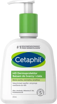 Зволожувальний бальзам Cetaphil для сухої нормальної та чутливої шкіри обличчя і тіла 236 мл (3499320013826)