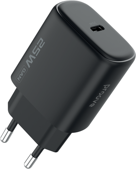 Мережевий зарядний пристрій Proove Silicone Power 2 25W Type-C Black (POWER 2 25W USB-C)