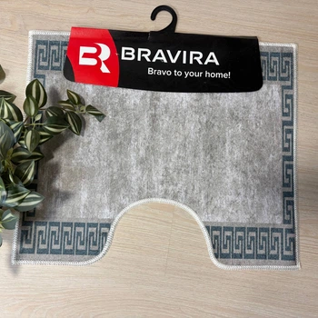 Коврик под унитаз TM Bravira серия Digital Velvet 50х60см P135 BR-P135_50x60_U