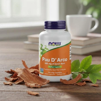 Pau D'Arco Now Foods Пау Дарко из коры муравьиного дерева 100 капсул