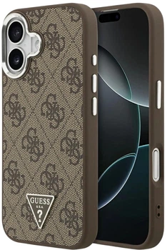 Панель Guess 4G Triangle Logo MagSafe для Apple iPhone 17 Brown (3666339517595)
